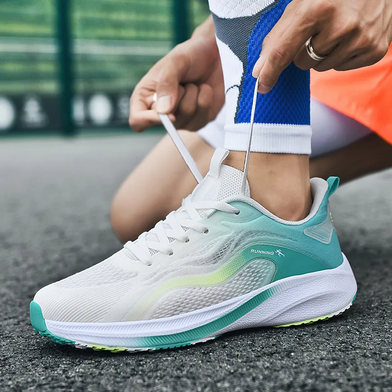 BIANSULONG Cushioning Height Increasing Balance Wear Resistant Slip Resistant Low Top Casual Running Shoes Unisex-3