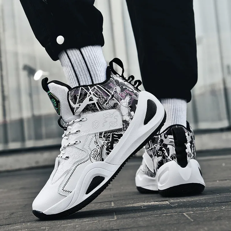 BIANSULONG Coverage Wear-Resistant Slip-Resistant High-Top Basketball Shoes Unisex-12