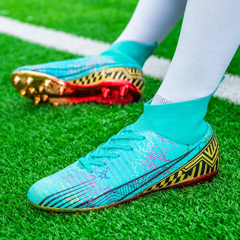 BIANSULONG Soft Ground Firm Ground Impact-Resistant Lightweight Soccer Shoes Unisex-3