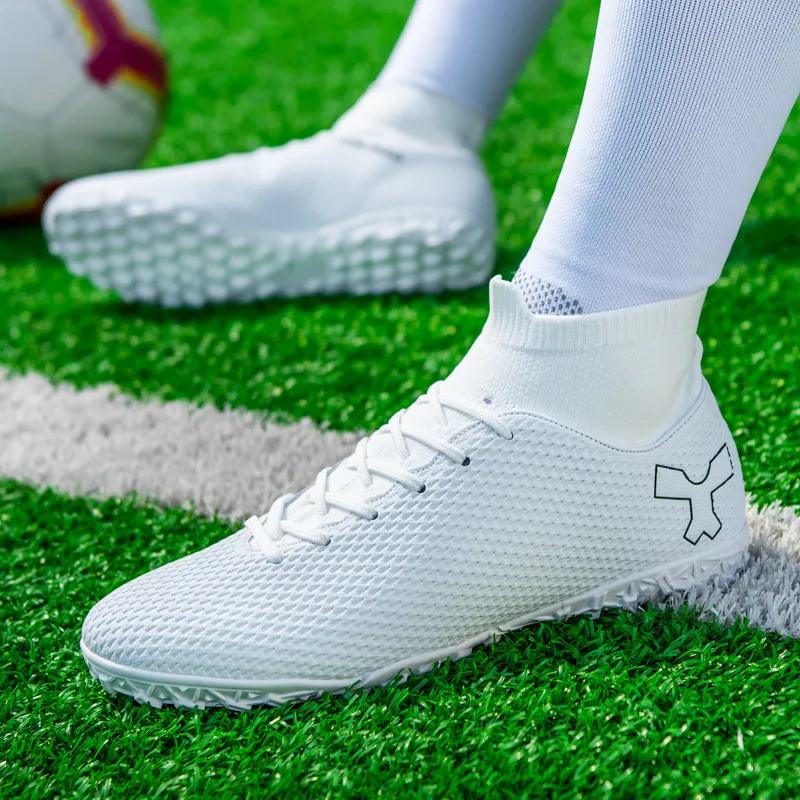 BIANSULONG FG Rubber Long Studs TF Rubber Broken Studs Cushioned Slip-Resistant Abrasion-Resistant Soccer Shoes Unisex-7