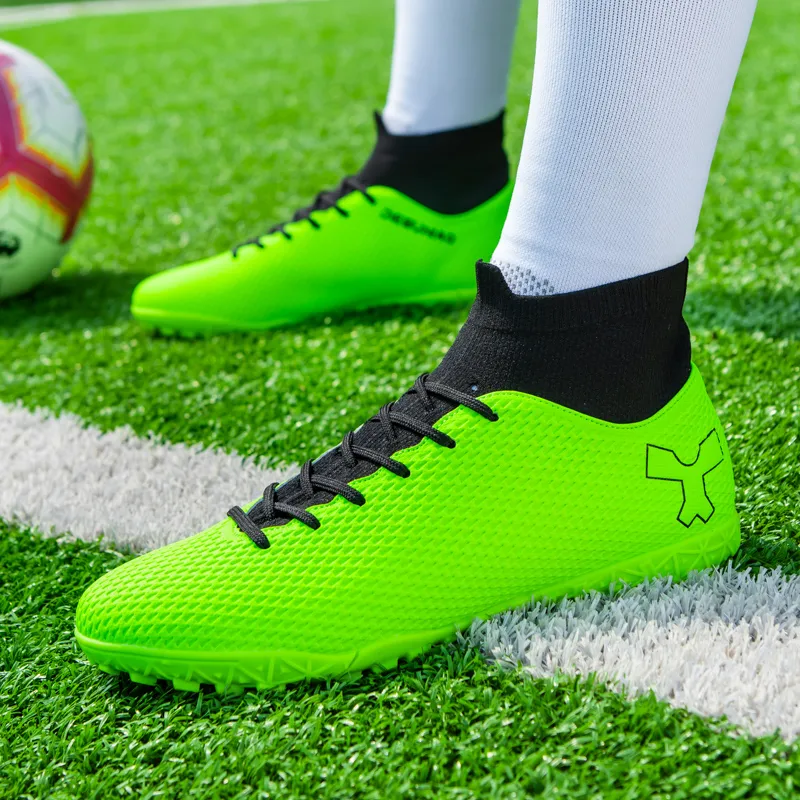 BIANSULONG FG Rubber Long Studs TF Rubber Broken Studs Cushioned Slip-Resistant Abrasion-Resistant Soccer Shoes Unisex-27