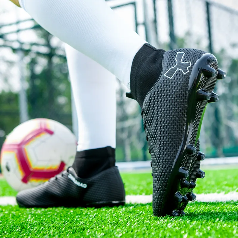 BIANSULONG FG Rubber Long Studs TF Rubber Broken Studs Cushioned Slip-Resistant Abrasion-Resistant Soccer Shoes Unisex-14