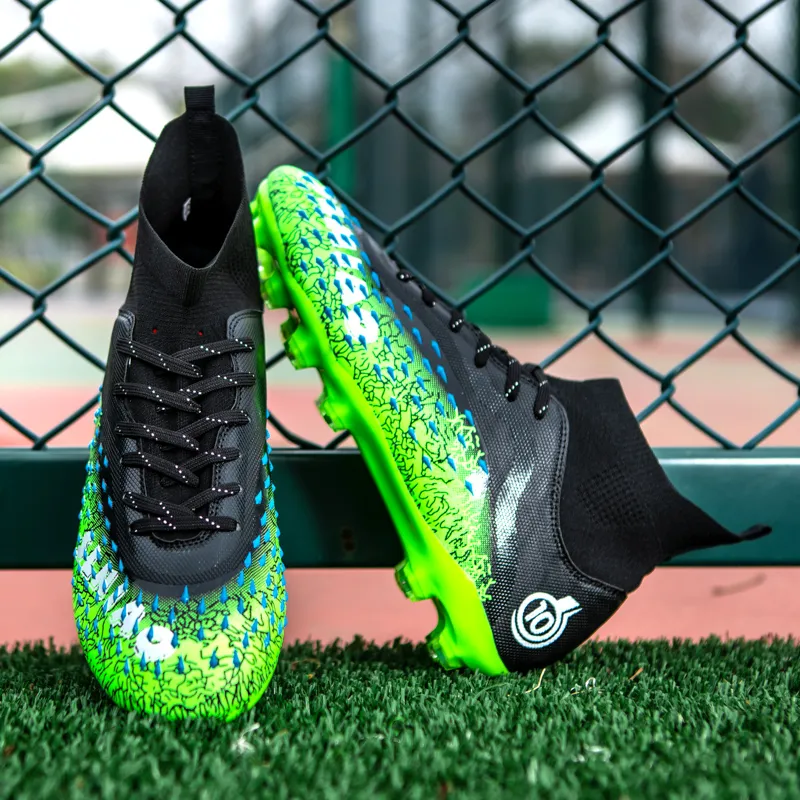 BIANSULONG Artificial Ground Cushioned Slip-Resistant Lightweight Soccer Shoes Unisex-4
