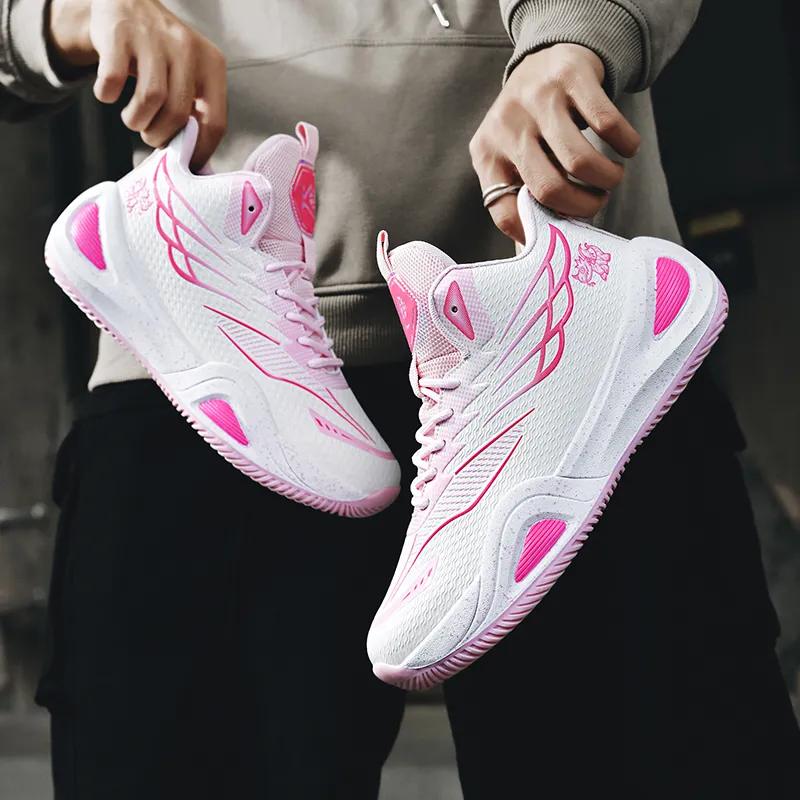 BIANSULONG Shock Absorbers With Slip Resistant And Abrasion Resistant Properties High Top Basketball Shoes Unisex-6
