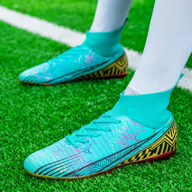 BIANSULONG Soft Ground Firm Ground Impact-Resistant Lightweight Soccer Shoes Unisex-4