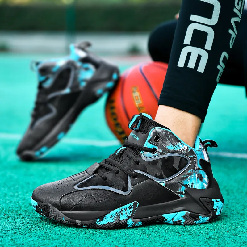 BIANSULONG Cushioned Slip-Resistant Abrasion-Resistant Low-Top Basketball Shoes Unisex Black Gray Green-1