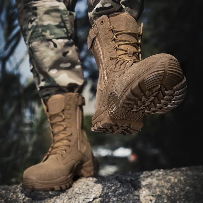 BIANSULONG Warm Wear-Resistant Slip-Resistant Short Mid-Calf Outdoor Boots Men's-8