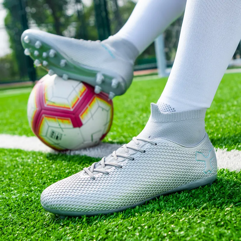BIANSULONG FG Rubber Long Studs TF Rubber Broken Studs Cushioned Slip-Resistant Abrasion-Resistant Soccer Shoes Unisex-33