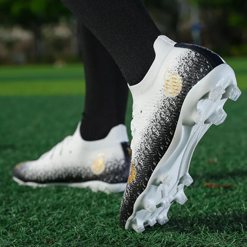 BIANSULONG FG Firm Ground Artificial Ground Slip Resistant And Abrasion Resistant Coverage Soccer Shoes Unisex-12