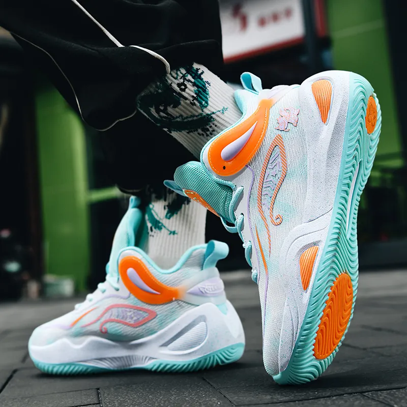 BIANSULONG Cushioning, Slip Resistant, Abrasion Resistant, Coverage, Support, Rebound High Top Basketball Shoes Unisex-1