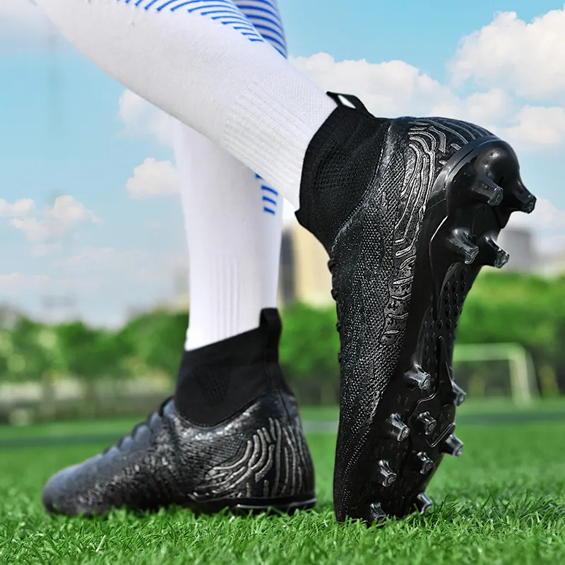 BIANSULONG Soccer Shoes Unisex Low Top White Blue-1
