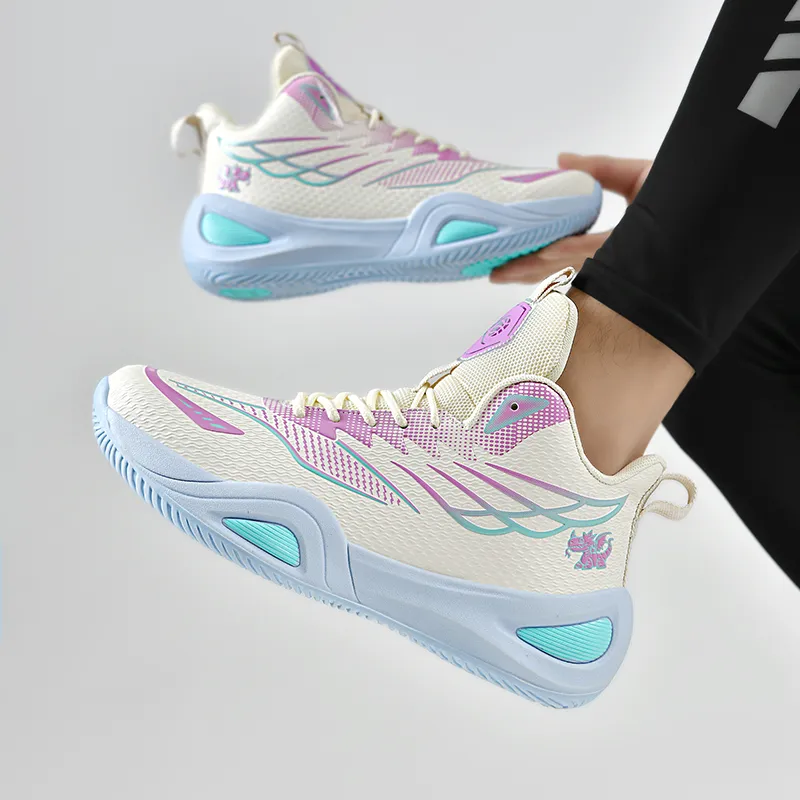 BIANSULONG Shock Absorbers With Slip Resistant And Abrasion Resistant Properties High Top Basketball Shoes Unisex-4