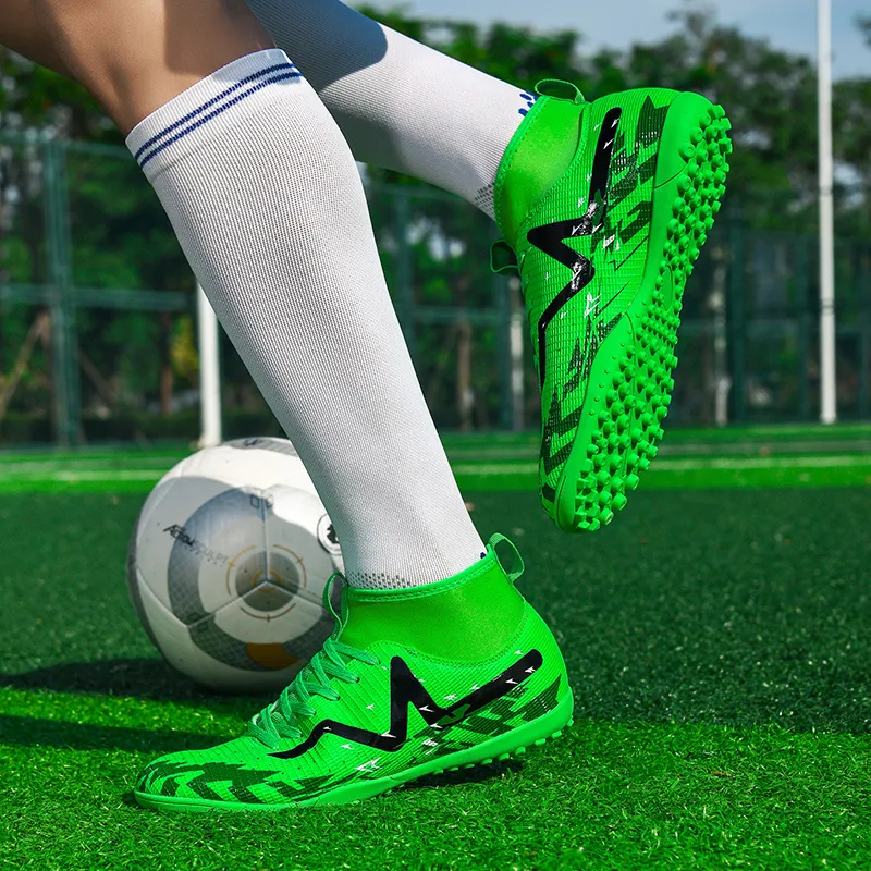 BIANSULONG TF Rubber Broken Studs Soft Ground Firm Ground Cushioning Anti-Slip And Wear-Resistant Soccer Shoes Unisex-8