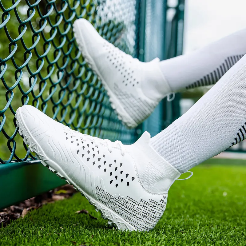 BIANSULONG TF Rubber Broken Studs Soft Ground Firm Ground Cushioning Anti-Slip And Wear-Resistant Soccer Shoes Unisex-4