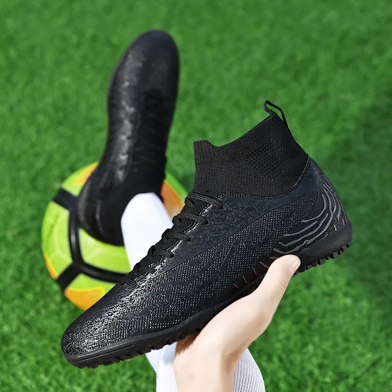 BIANSULONG Soccer Shoes Unisex Low Top White Blue-7