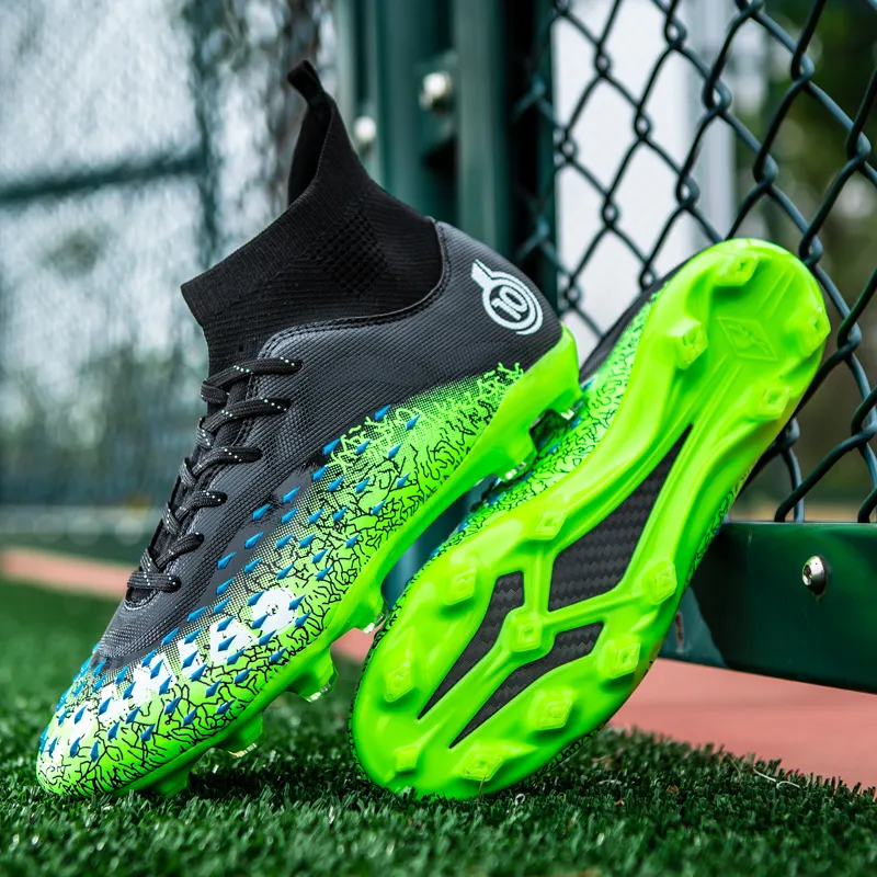 BIANSULONG Artificial Ground Cushioned Slip-Resistant Lightweight Soccer Shoes Unisex-5