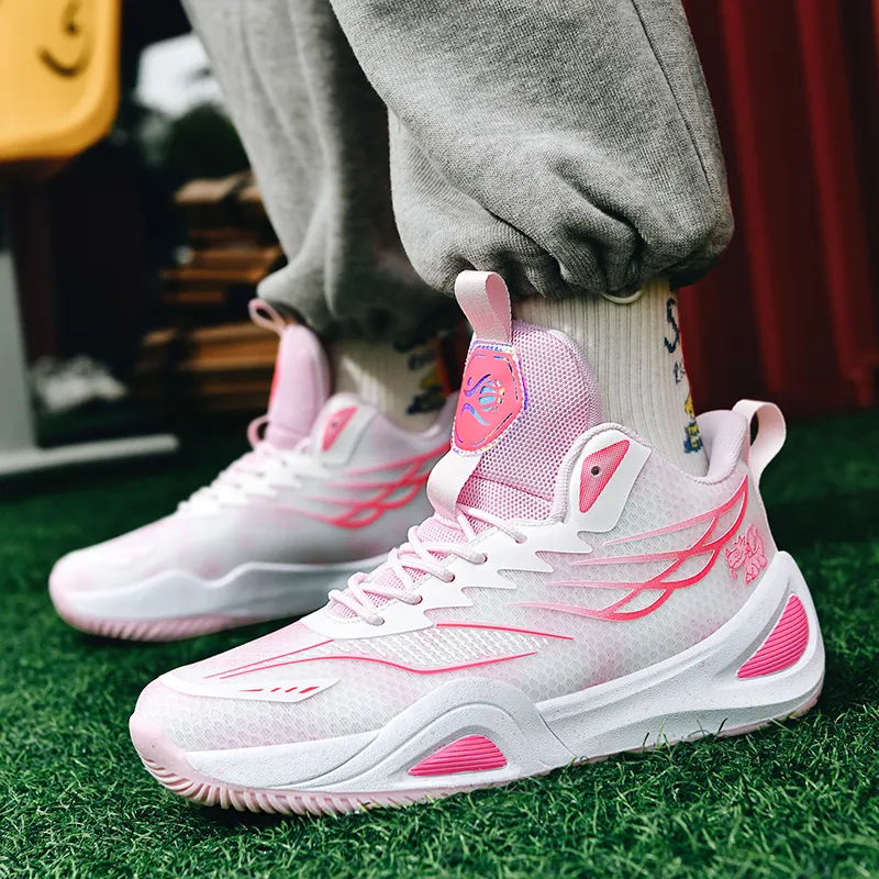 BIANSULONG Shock Absorbers With Slip Resistant And Abrasion Resistant Properties High Top Basketball Shoes Unisex-4