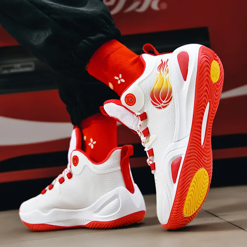 BIANSULONG Cushioning Anti-Slip And Wear-Resistant Support Balance Height Increasing High-Top Basketball Shoes Unisex-12