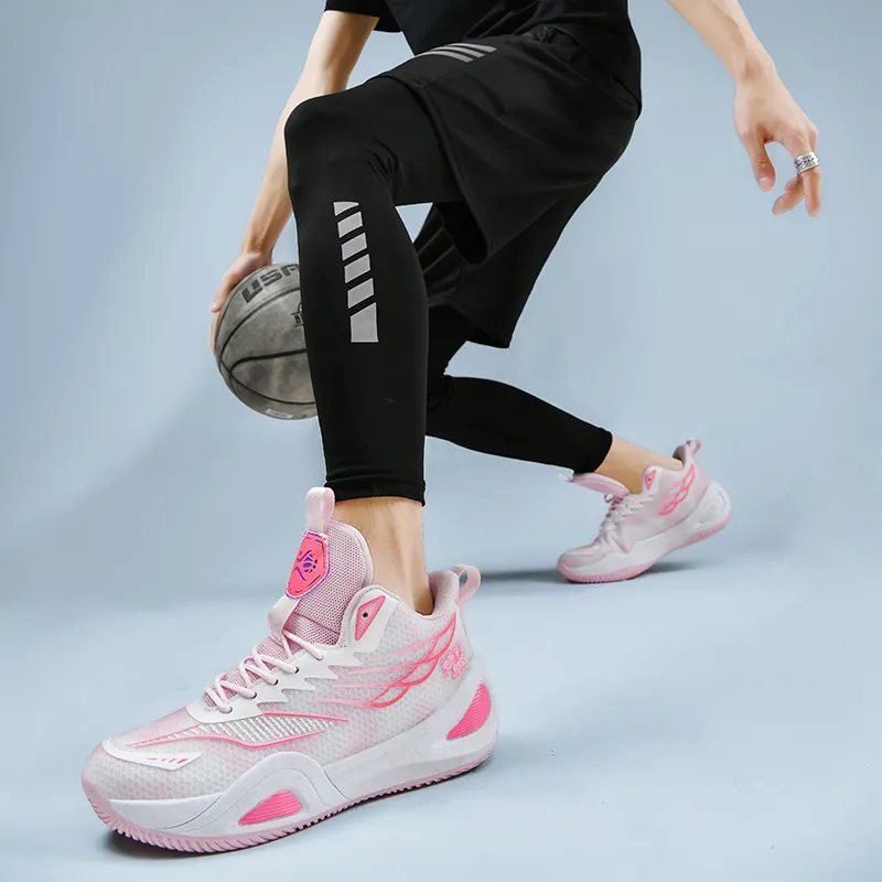 BIANSULONG Shock Absorbers With Slip Resistant And Abrasion Resistant Properties High Top Basketball Shoes Unisex-2