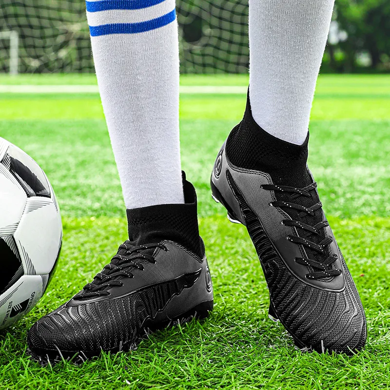 BIANSULONG FG Rubber Long Studs Artificial Ground Breathable Support Impact Resistant Soccer Shoes Unisex-15
