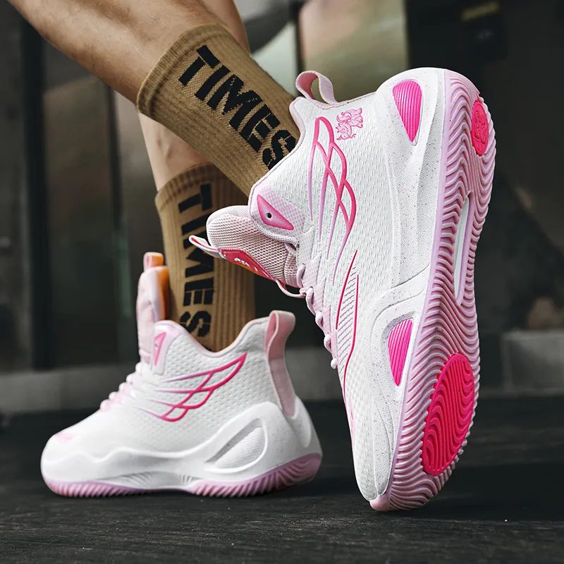 BIANSULONG Shock Absorbers With Slip Resistant And Abrasion Resistant Properties High Top Basketball Shoes Unisex-7