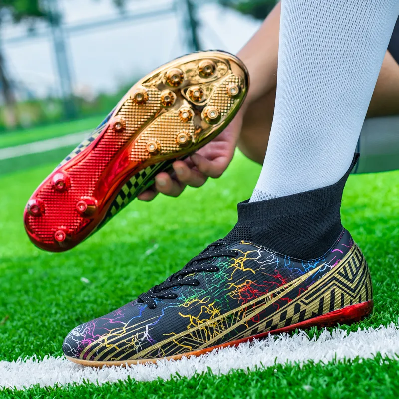 BIANSULONG Soft Ground Firm Ground Coverage Impact-Resistant Lightweight Soccer Shoes Unisex-1
