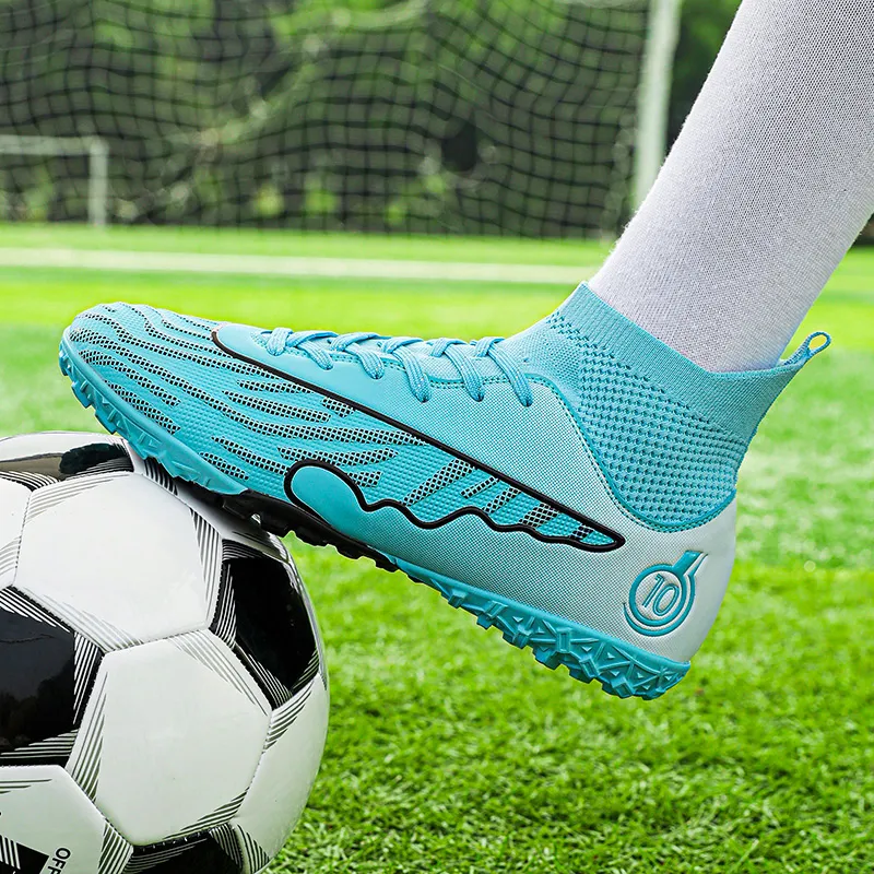 BIANSULONG FG Rubber Long Studs Artificial Ground Breathable Support Impact Resistant Soccer Shoes Unisex-27