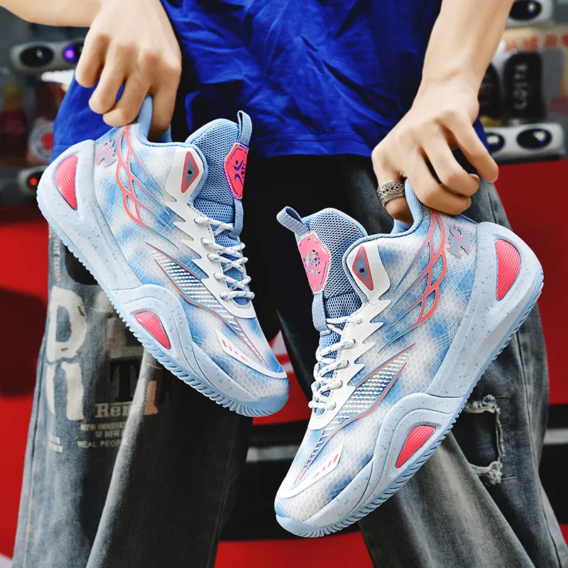 BIANSULONG Shock Absorbers With Slip Resistant And Abrasion Resistant Properties High Top Basketball Shoes Unisex-9