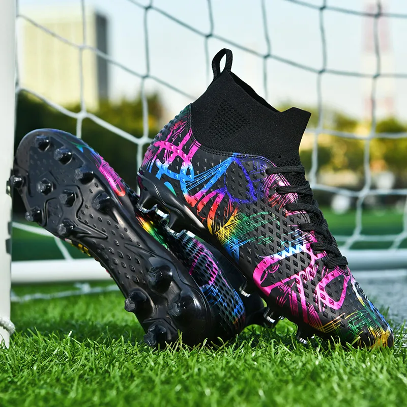 BIANSULONG Soccer Shoes Unisex Low Top Black-3