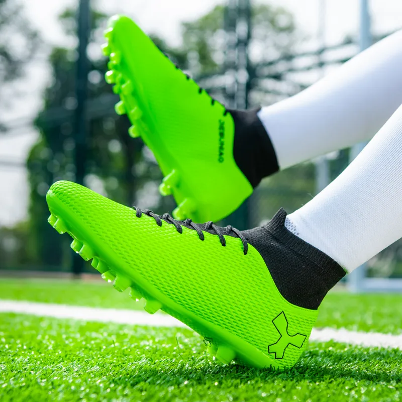 BIANSULONG FG Rubber Long Studs TF Rubber Broken Studs Cushioned Slip-Resistant Abrasion-Resistant Soccer Shoes Unisex-21