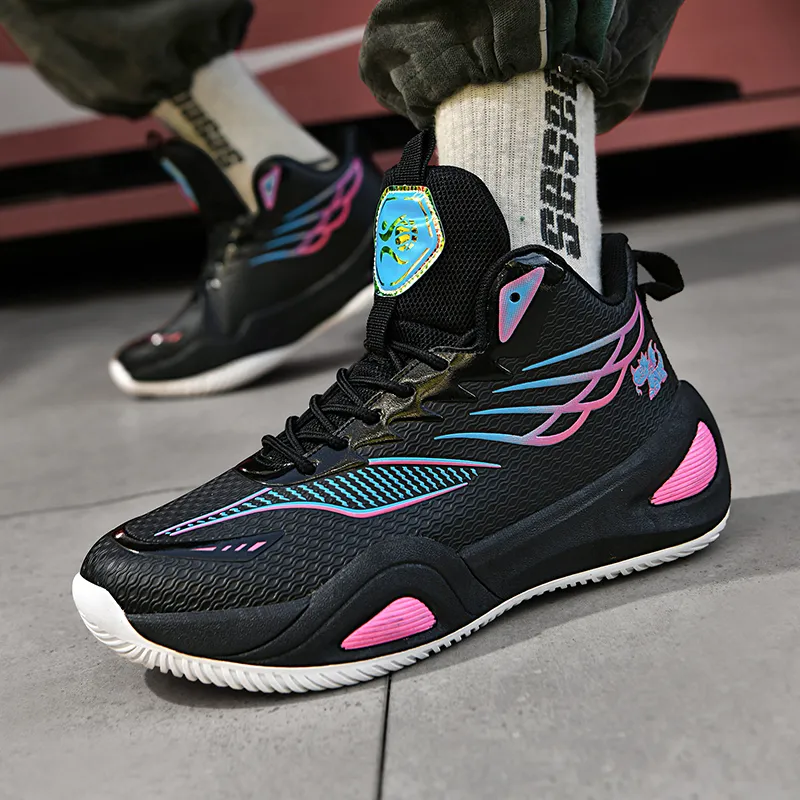 BIANSULONG Shock Absorbers With Slip Resistant And Abrasion Resistant Properties High Top Basketball Shoes Unisex-13