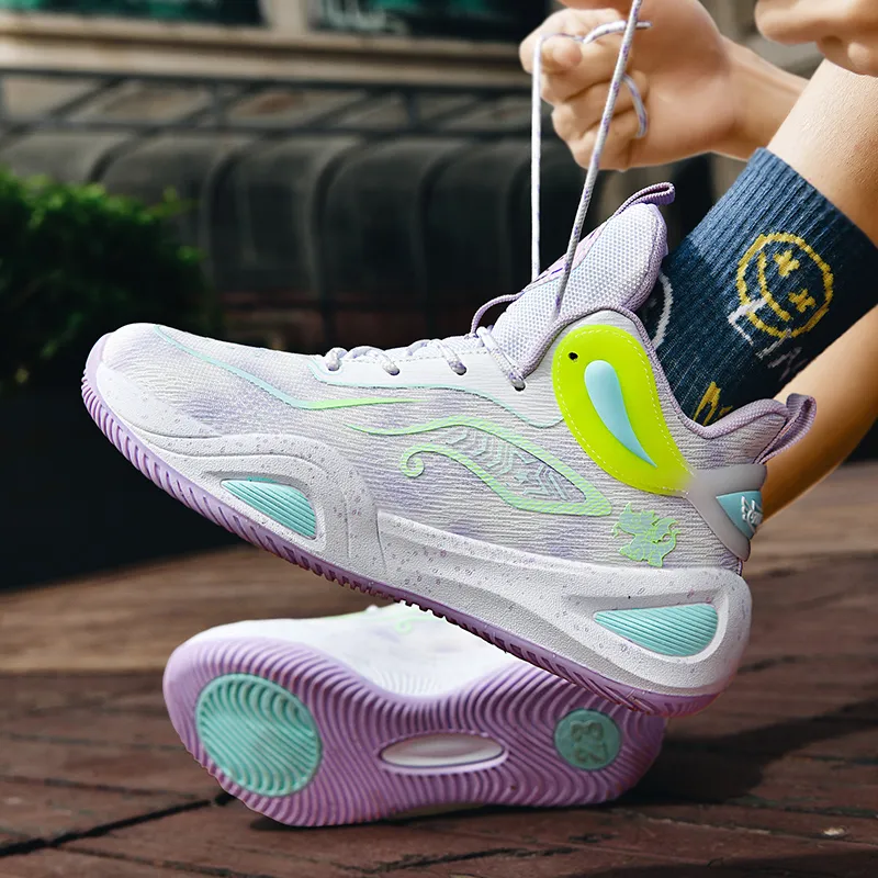 BIANSULONG Cushioning, Slip Resistant, Abrasion Resistant, Coverage, Support, Rebound High Top Basketball Shoes Unisex-19