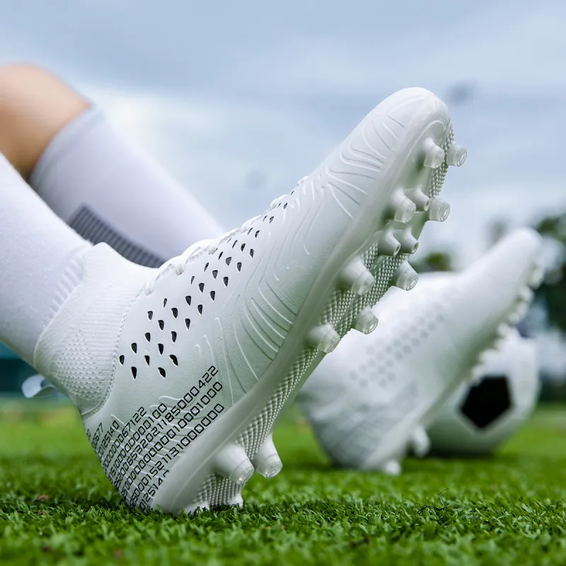 BIANSULONG TF Rubber Broken Studs Soft Ground Firm Ground Cushioning Anti-Slip And Wear-Resistant Soccer Shoes Unisex-9