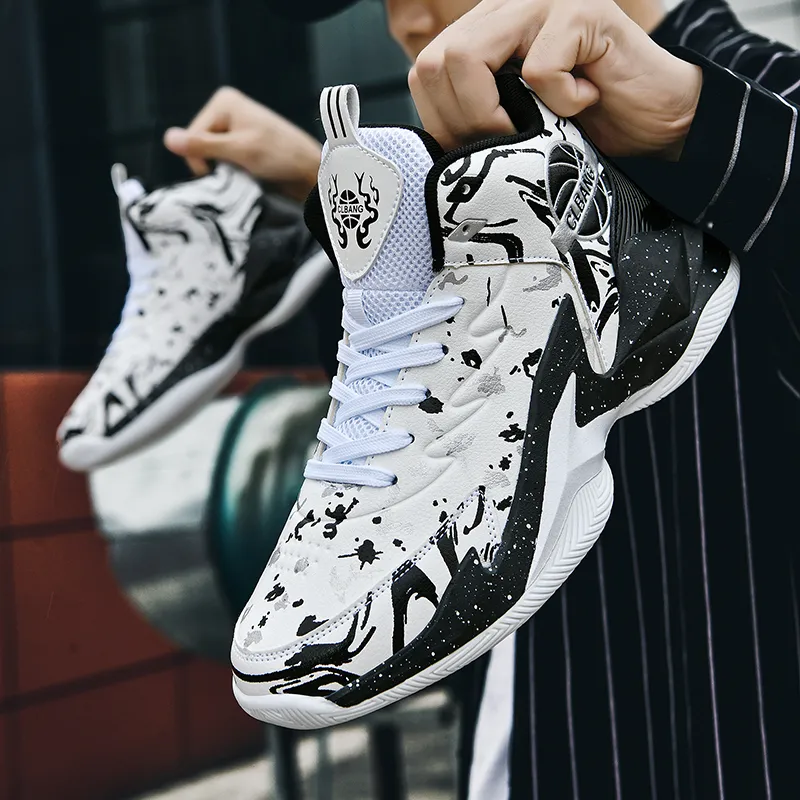 BIANSULONG Anti Slip And Wear Resistant Warm High Top Basketball Shoes Unisex-2