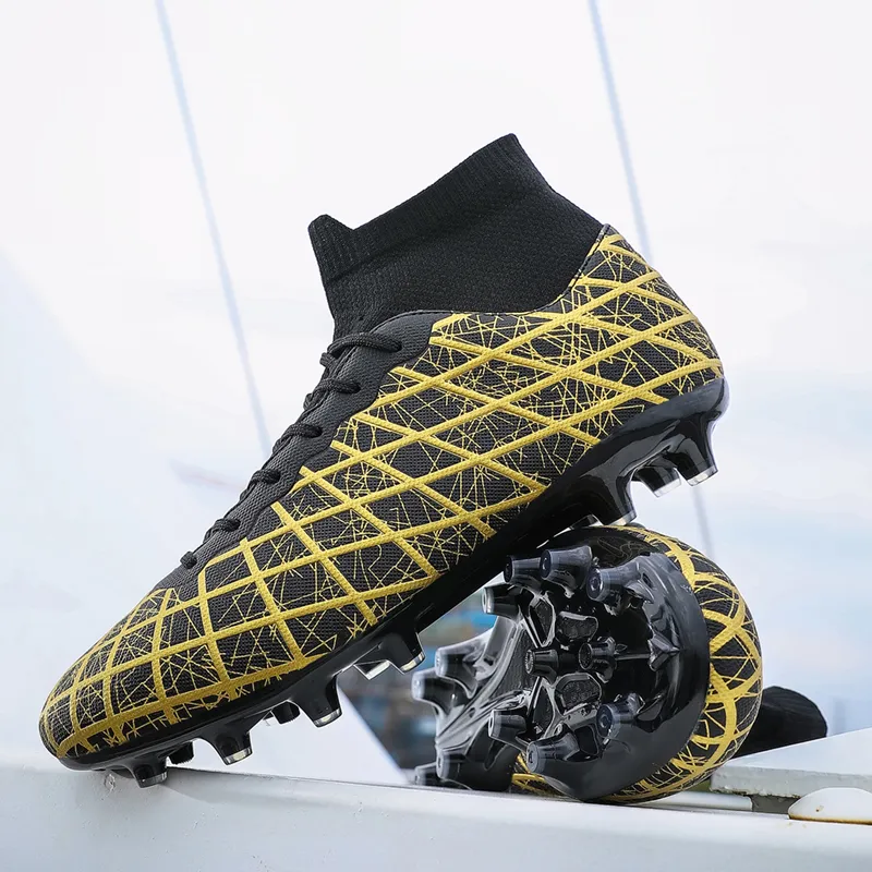 BIANSULONG FG Rubber Long Studs TF Rubber Broken Studs Cushioned Slip Resistant Abrasion Resistant Soccer Shoes Unisex-19