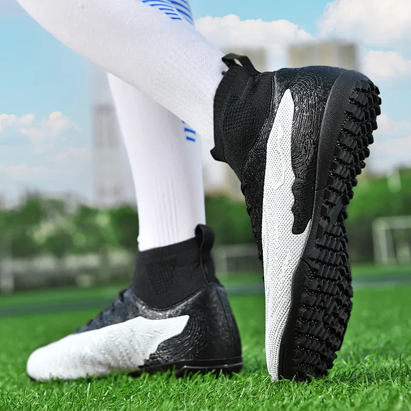 BIANSULONG Soccer Shoes Unisex Low Top White Blue-20