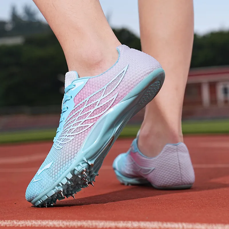 BIANSULONG Cushioning Anti-Slip And Wear-Resistant Low-Top Training Running Shoes Unisex White Blue-7