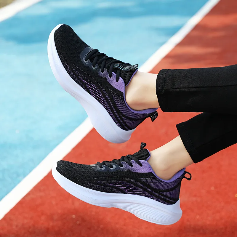 BIANSULONG Wear-Resistant Wide Coverage Lightweight Low-Top Casual Running Shoes Women's-2