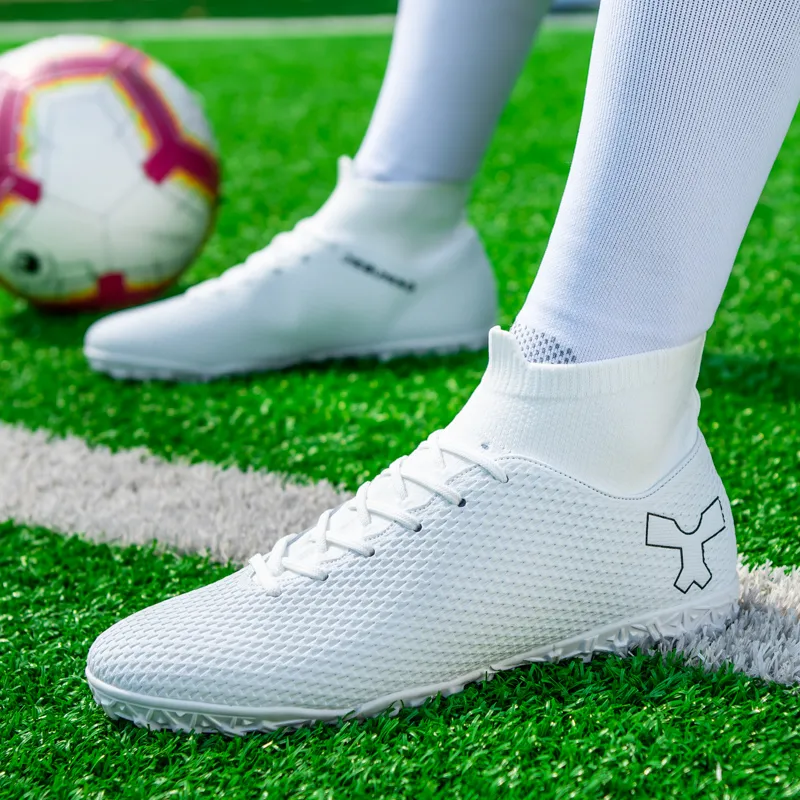BIANSULONG FG Rubber Long Studs TF Rubber Broken Studs Cushioned Slip-Resistant Abrasion-Resistant Soccer Shoes Unisex-6