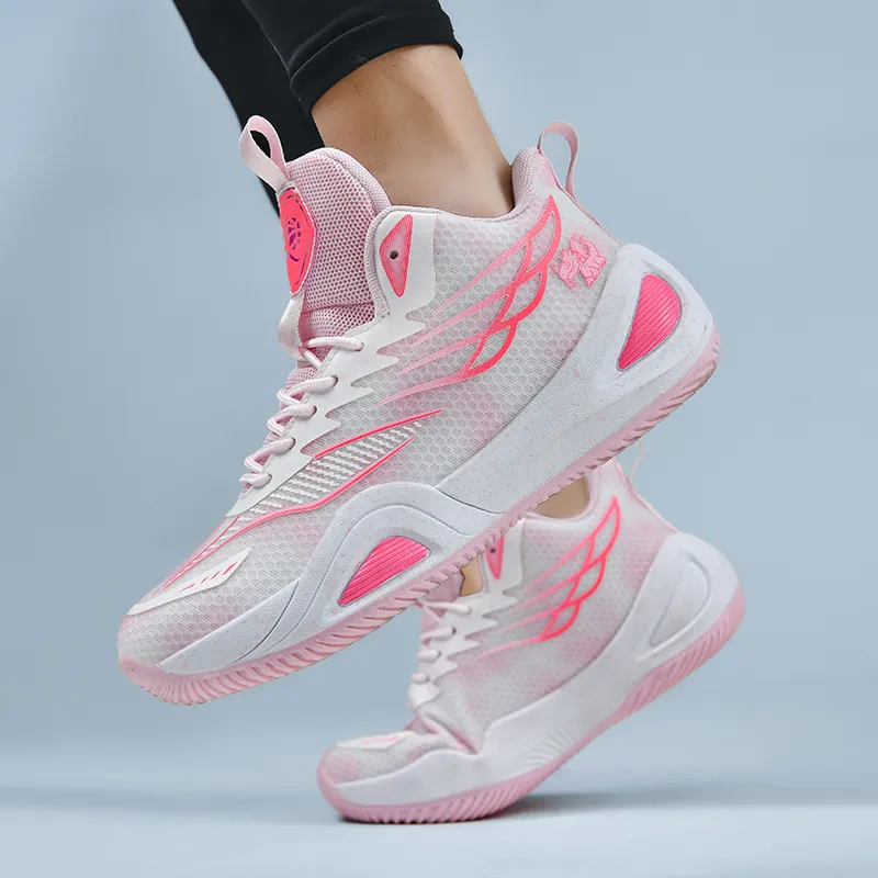 BIANSULONG Shock Absorbers With Slip Resistant And Abrasion Resistant Properties High Top Basketball Shoes Unisex-1