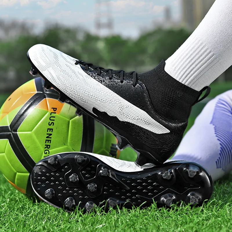 BIANSULONG Soccer Shoes Unisex Low Top White Blue-15