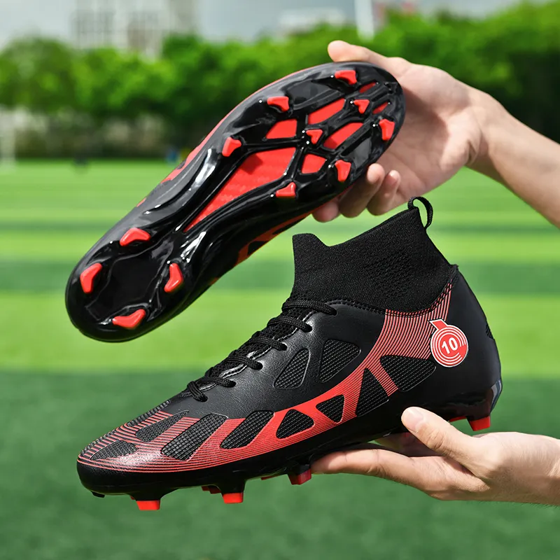 BIANSULONG Soccer Shoes Unisex Low Top Black-3