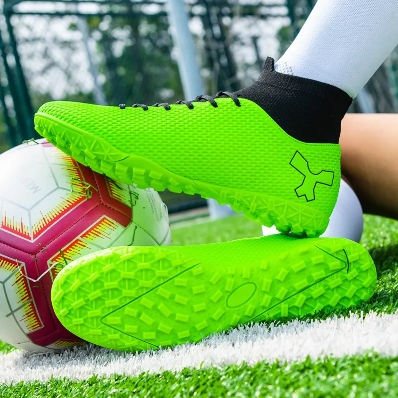 BIANSULONG FG Rubber Long Studs TF Rubber Broken Studs Cushioned Slip-Resistant Abrasion-Resistant Soccer Shoes Unisex-29
