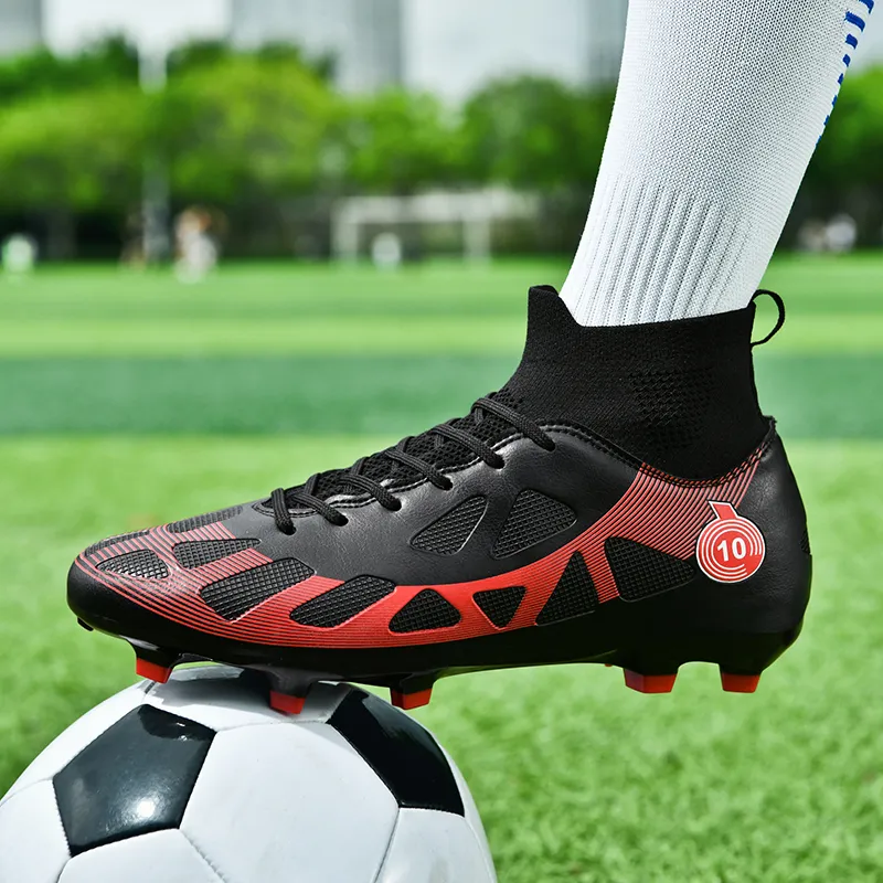 BIANSULONG Soccer Shoes Unisex Low Top Black-4