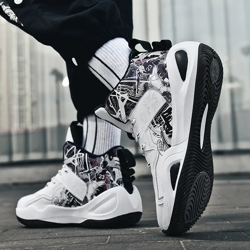 BIANSULONG Coverage Wear-Resistant Slip-Resistant High-Top Basketball Shoes Unisex-11