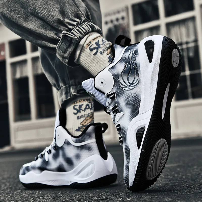 BIANSULONG Cushioning Anti-Slip And Wear-Resistant Support Balance Height Increasing High-Top Basketball Shoes Unisex-21