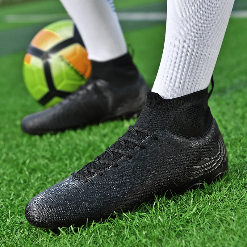 BIANSULONG Soccer Shoes Unisex Low Top White Blue-2