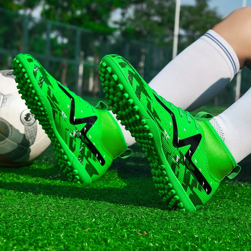 BIANSULONG TF Rubber Broken Studs Soft Ground Firm Ground Cushioning Anti-Slip And Wear-Resistant Soccer Shoes Unisex-7