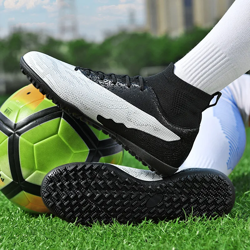 BIANSULONG Soccer Shoes Unisex Low Top White Blue-22