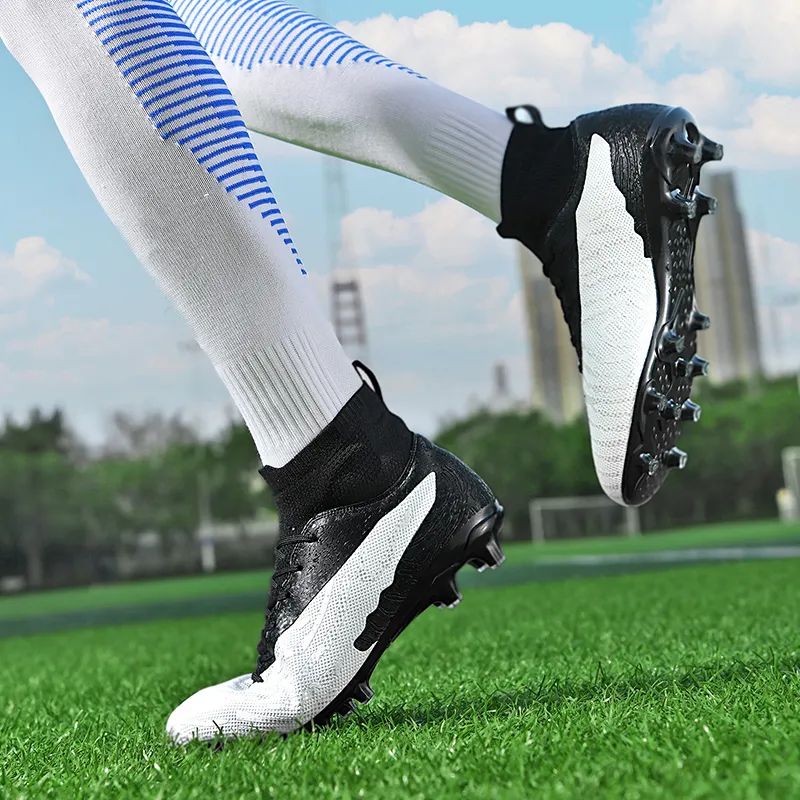 BIANSULONG Soccer Shoes Unisex Low Top White Blue-13
